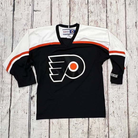 Vintage 90s Philadelphia Flyers 1990s CCM NHL Hockey Sports Jersey - Picture 1 of 7